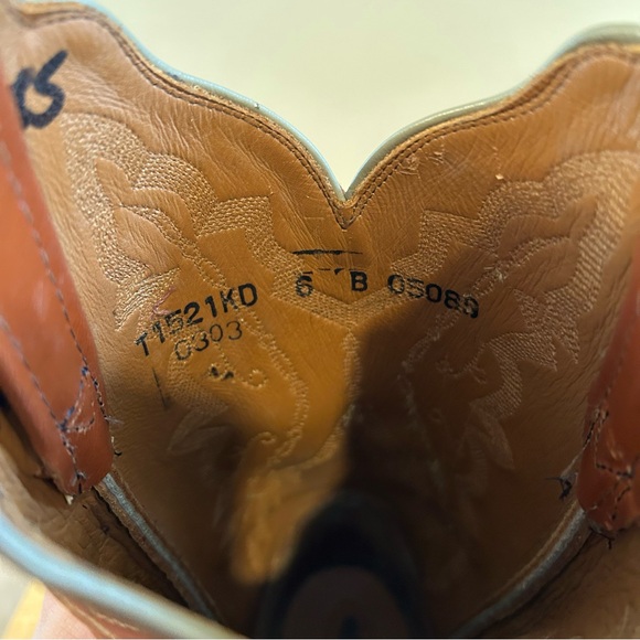 Lucchese 2000 Series Women’s 6B Western Boots T1521KD Parched Wheat Goat 2003 - Picture 14 of 16